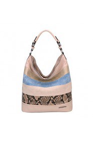 Women PU Shopper Shoulder Bag / Tote / Cross Body Bag White / Beige / Blue / Black