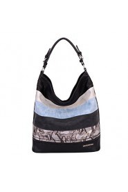 Women PU Shopper Shoulder Bag / Tote / Cross Body Bag White / Beige / Blue / Black