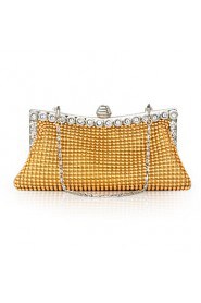 Handbags/ Clutches Satin With Austria Rhinestones/ Aluminiumsheet More Colors Available