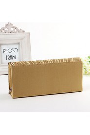 Women Satin Minaudiere Clutch / Evening Bag White / Pink / Blue / Gold / Black