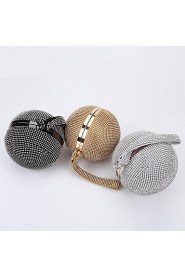 Women's Diamond studded Spherical Evening Bag