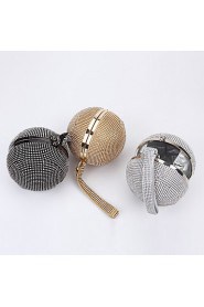 Women's Diamond studded Spherical Evening Bag