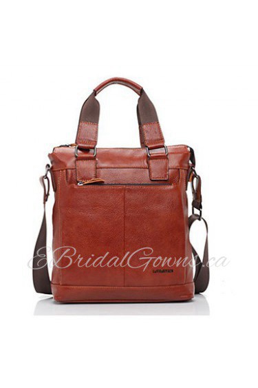 Men's Genuine Leather Messenger Shoulder Bag Crossbody Bag