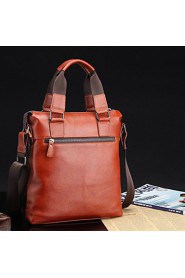 Men's Genuine Leather Messenger Shoulder Bag Crossbody Bag