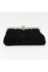 Women Satin Casual Clutch Clutch / Evening Bag Beige / Pink / Purple / Blue / Gold / Silver / Black