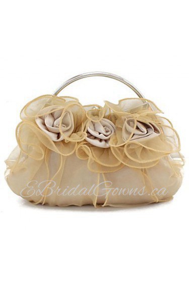 Silk Wedding / Special Occasion Clutches / Evening Handbags with flowers (More Colors)