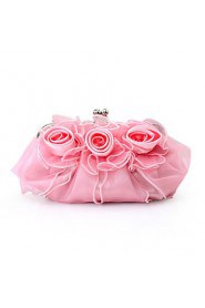 Handbags/ Clutches In Gorgeous Satin/ Tulle Shell More Colors Available