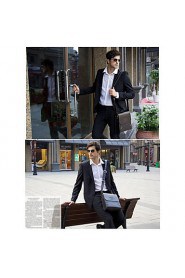 Men's PU Leather Flap Top Casual Business Crossbody Bag