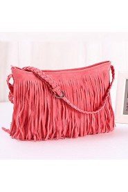 Women's Fringe Tassel Messenger Crossbody Shoulder Bag