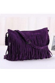 Women's Fringe Tassel Messenger Crossbody Shoulder Bag