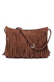 Women's Fringe Tassel Messenger Crossbody Shoulder Bag