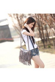 Women's Fringe Tassel Messenger Crossbody Shoulder Bag