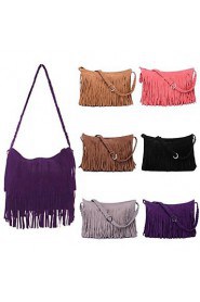 Women's Fringe Tassel Messenger Crossbody Shoulder Bag