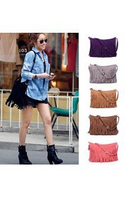 Women's Fringe Tassel Messenger Crossbody Shoulder Bag