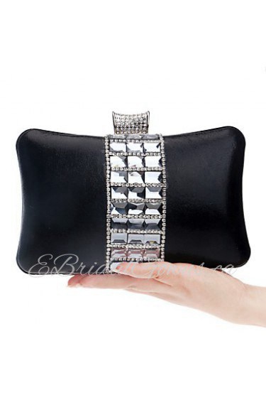 Women Elegant High grade Glass Diamonds Evening Bag