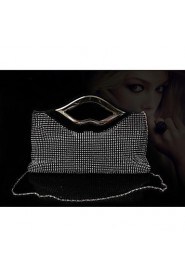 Satin with Alumium and Rhinestone Wedding /Special Occasion Evening Handbags/Clutchs(More Colors)