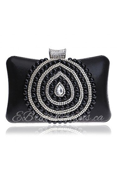 Women Elegant High grade Pearl Diamonds Evening Bag