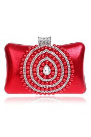 Women Elegant High grade Pearl Diamonds Evening Bag