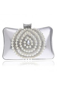 Women Elegant High grade Pearl Diamonds Evening Bag