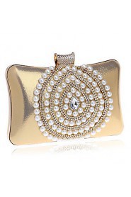 Women Elegant High grade Pearl Diamonds Evening Bag