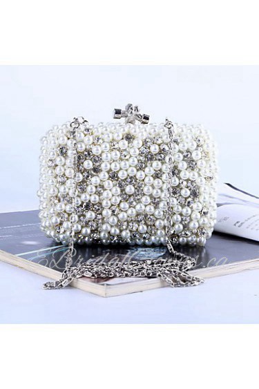 Women Pearl dinner bag set auger hand bag