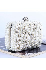 Women Pearl dinner bag set auger hand bag