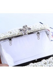 Women Pearl dinner bag set auger hand bag