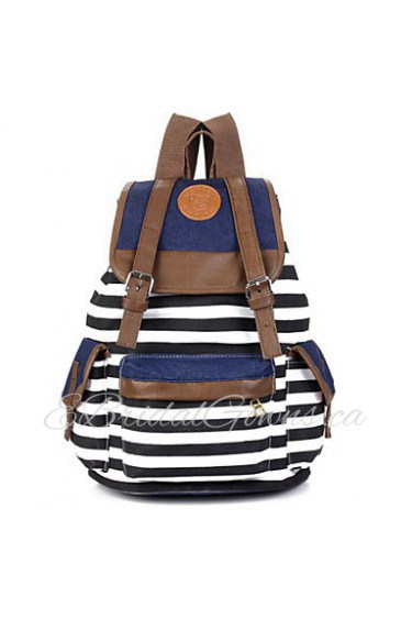 Women Canvas Baguette Backpack Pink / Blue / Red / Black