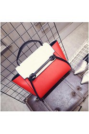 Women PU Baguette Tote White / Red / Black