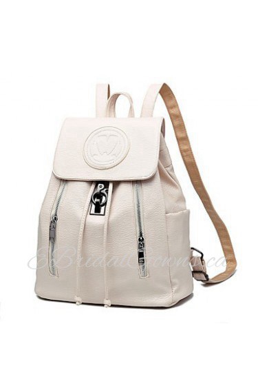 Women PU Baguette Shoulder Bag / Backpack / School Bag Multi color