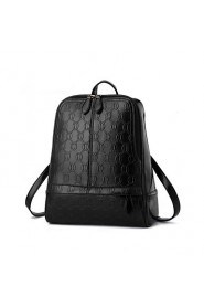 Women Fashion PU Flap Backpac