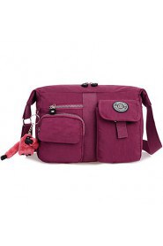 Women's Waterproof Nylon Zipper Pockets Durable Shoulder Bag