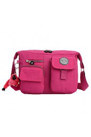 Women's Waterproof Nylon Zipper Pockets Durable Shoulder Bag