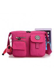 Women's Waterproof Nylon Zipper Pockets Durable Shoulder Bag