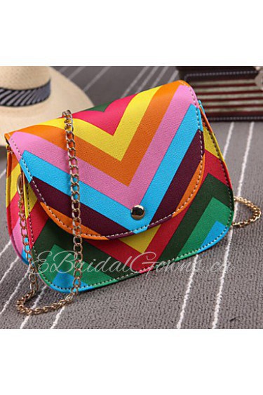 Women PU Sling Bag Shoulder Bag Multi color