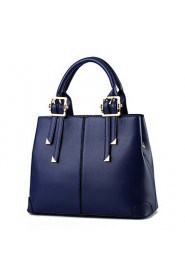 Women's Fashion Casual Solid PU Leather Messenger Shoulder Bag/Totes