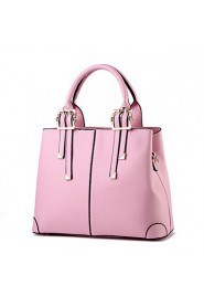 Women's Fashion Casual Solid PU Leather Messenger Shoulder Bag/Totes