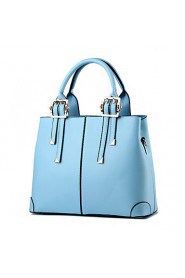 Women's Fashion Casual Solid PU Leather Messenger Shoulder Bag/Totes