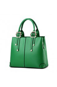 Women's Fashion Casual Solid PU Leather Messenger Shoulder Bag/Totes