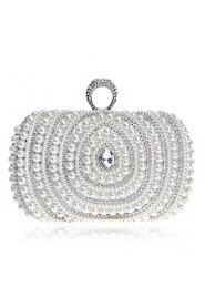 Women's Handmade High grade Pearl Diamonds Party/Evening Bag