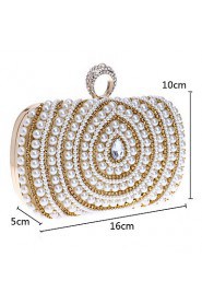 Women's Handmade High grade Pearl Diamonds Party/Evening Bag