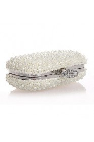 Metal Wedding/Special Occasion Clutches/Evening Handbags with Rhinestones/Imitation Pearls (More Colors)