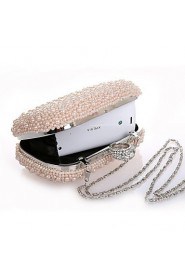 Metal Wedding/Special Occasion Clutches/Evening Handbags with Rhinestones/Imitation Pearls (More Colors)