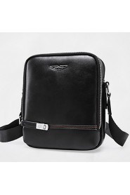 Men Cowhide Messenger Shoulder Bag Brown / Black