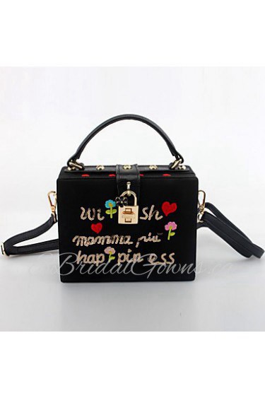 Women's Handmade Cartoon Embroidery Evening Bag