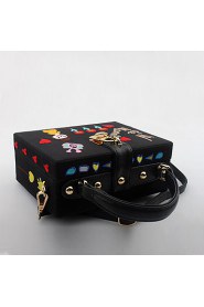 Women's Handmade Cartoon Embroidery Evening Bag