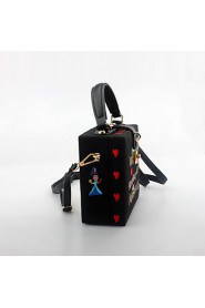 Women's Handmade Cartoon Embroidery Evening Bag