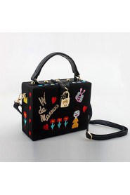 Women's Handmade Cartoon Embroidery Evening Bag