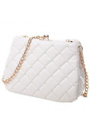 Women PU Sling Bag Shoulder Bag White / Pink / Black / Fuchsia