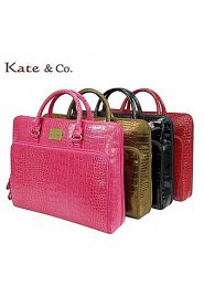 Women's Fashion Classic Crocodile Grain Laptop Bag briefcase